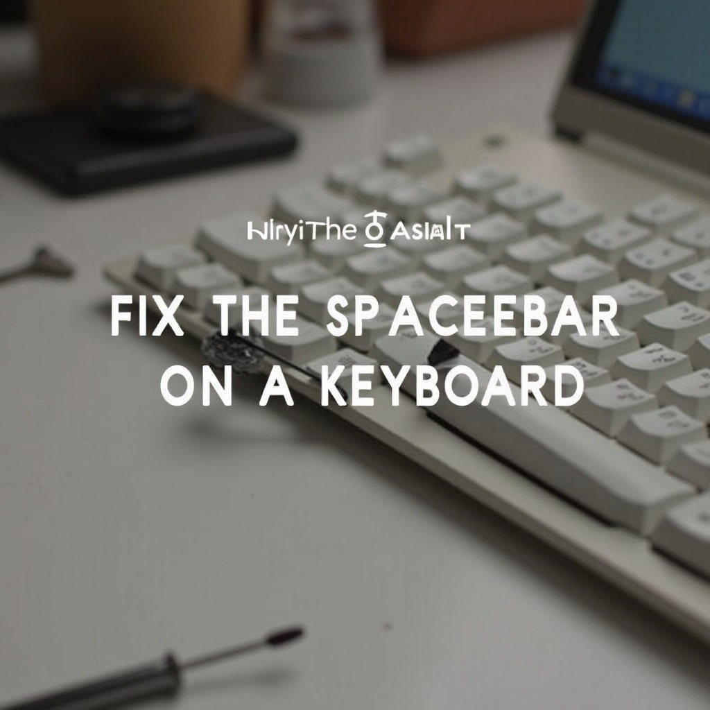 Jak snadno opravit mezerník na klávesnici.