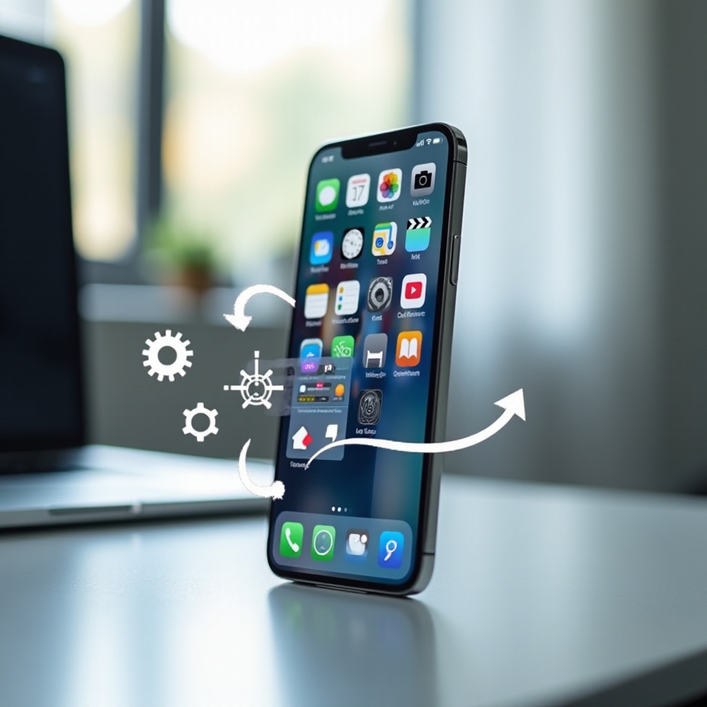 iPhone не поворачивается вбок