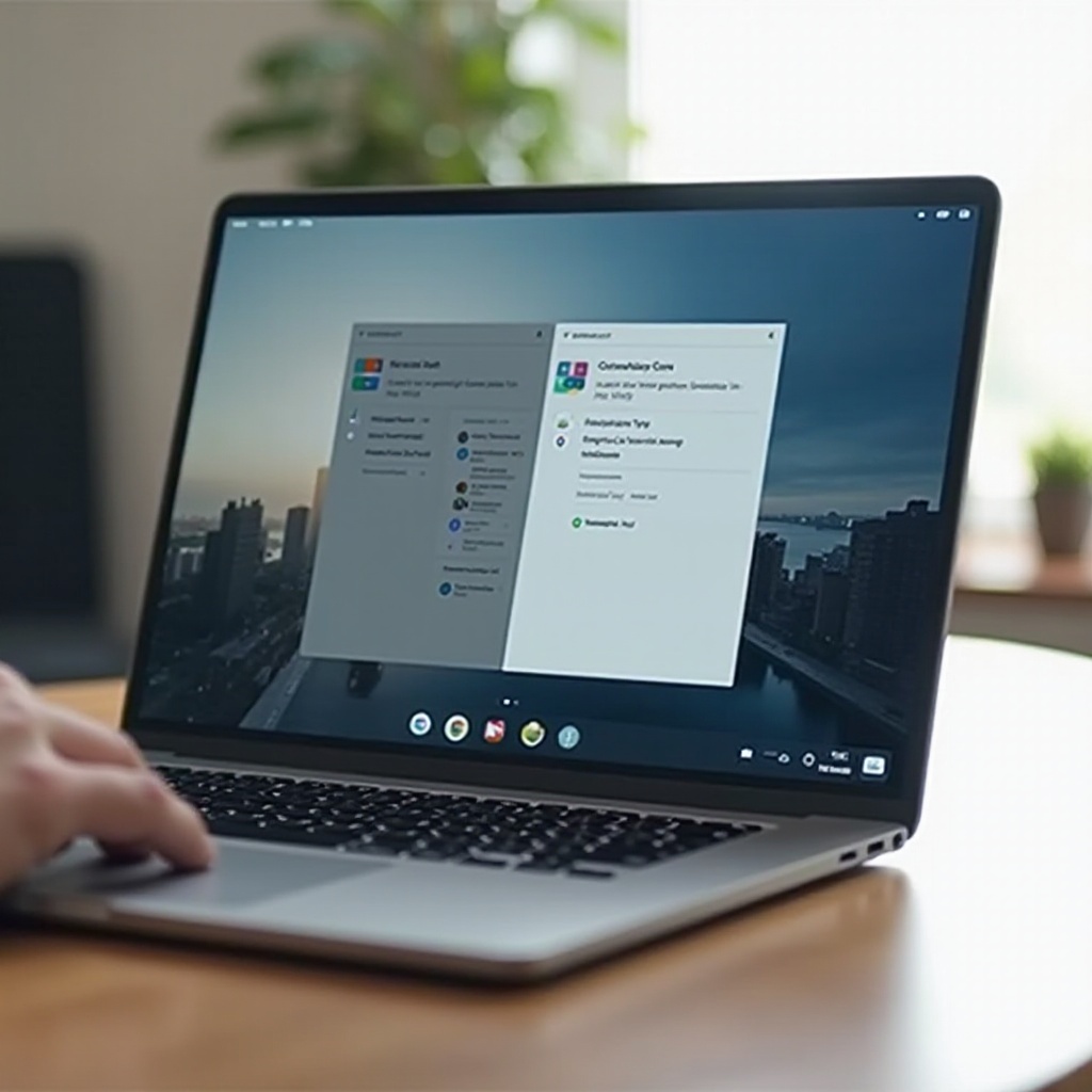 како да поделите екран на chromebooku