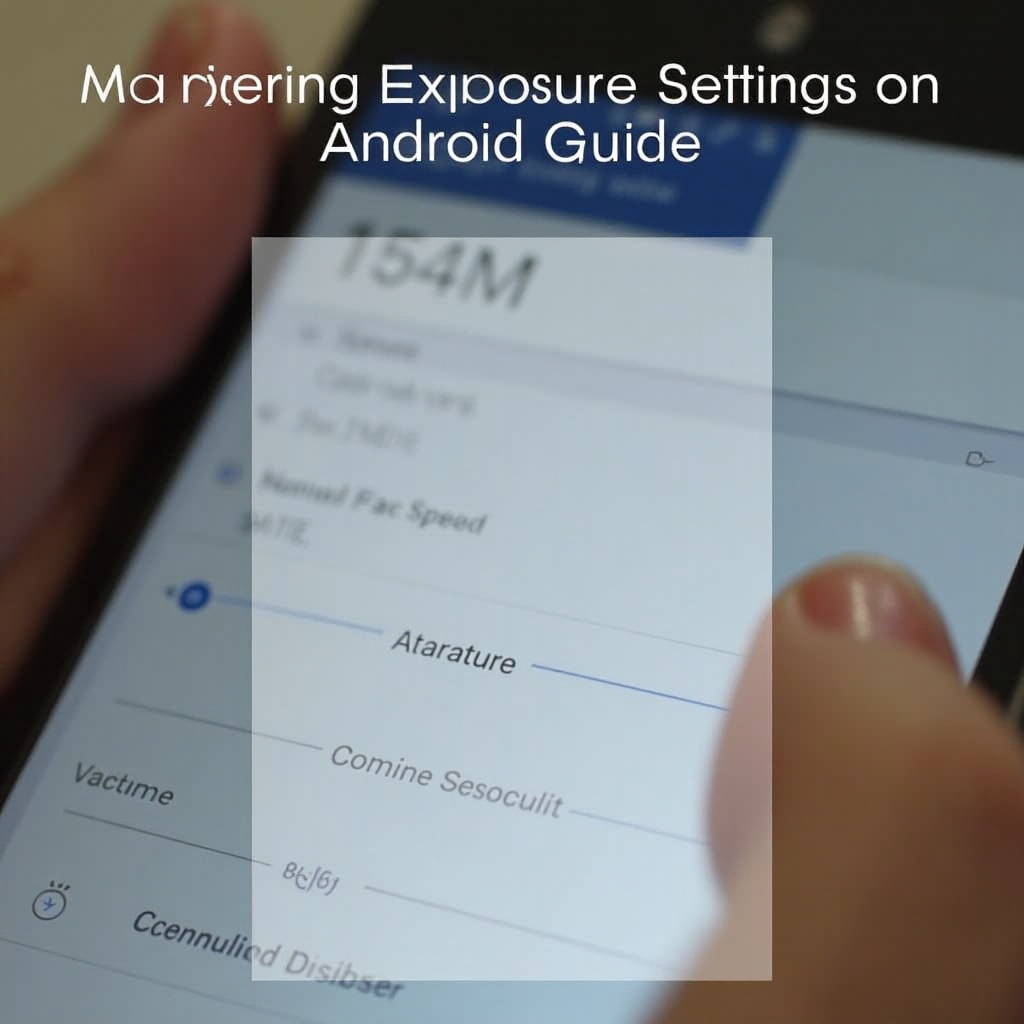 ustawienia ekspozycji aparatu na Androidzie